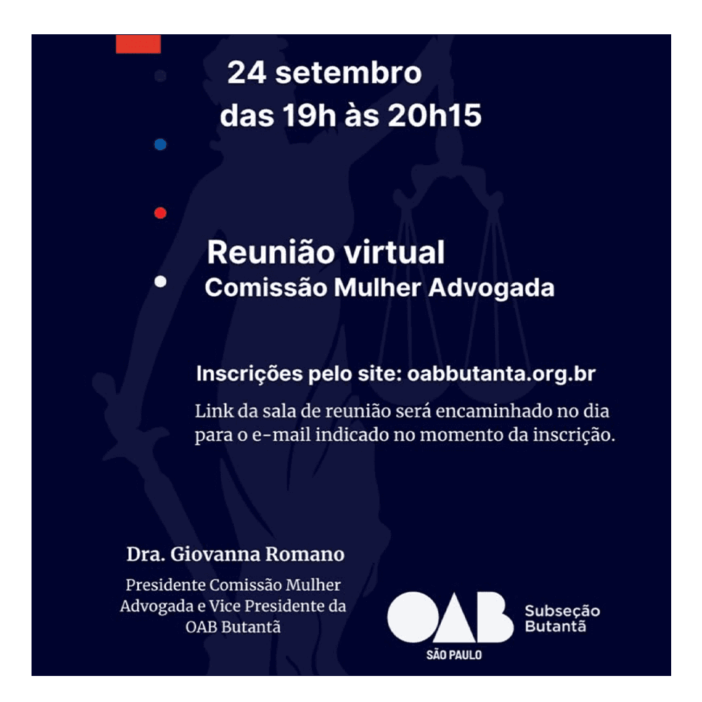 Reunião Online: Comissão da Mulher Advogada