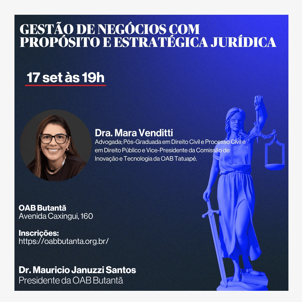 Gestão de negócios com propósito e estratégica jurídica